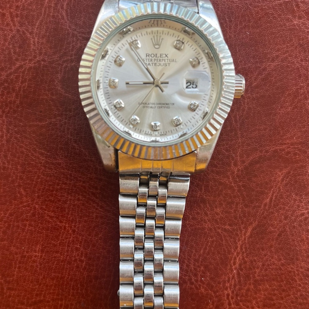 DAYTONA 24 Rolex Silver Oyster Perpetual Watch